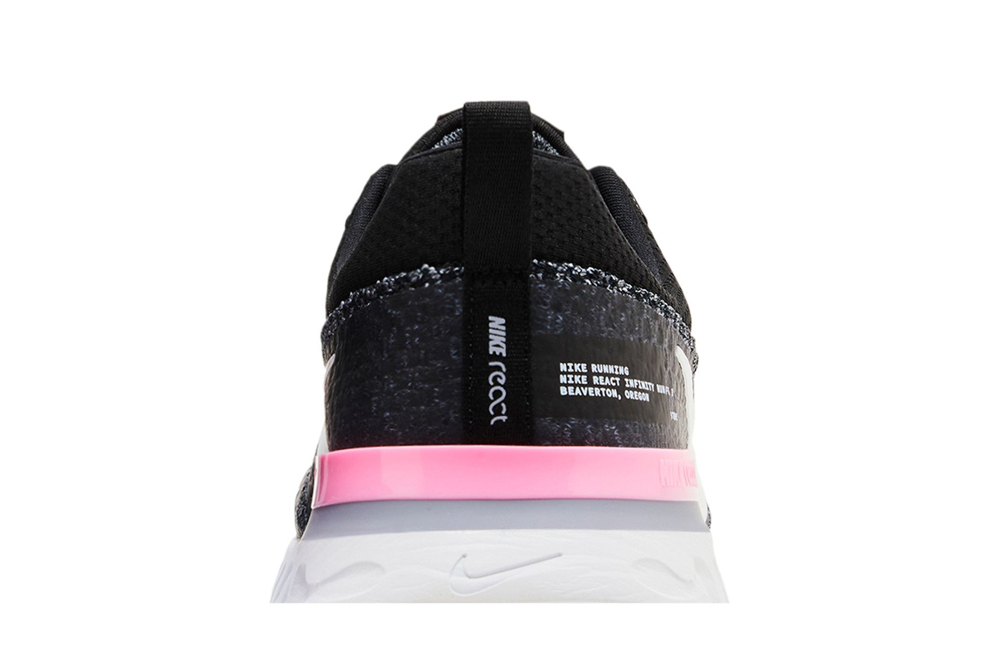 Sizing 耐克React Infinity Run Flyknit 3 '黑灰粉色' DZ3014-001