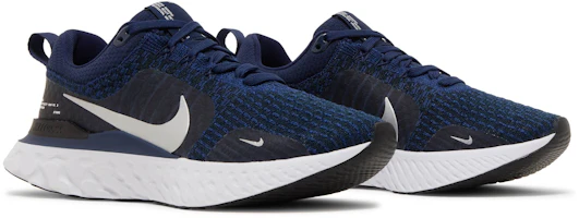 Cheap Nike React Infinity Run Flyknit 3 ''College Navy Metallic Silber'' DZ3014-401