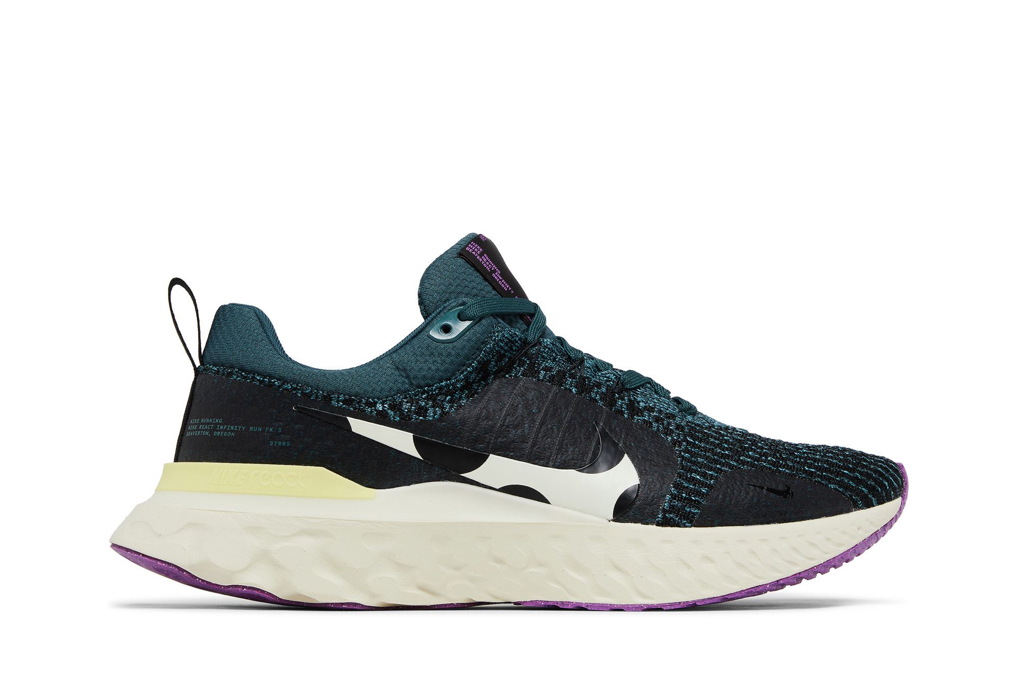 Nike React Infinity Run Flyknit 3 'Mineral Teal Polka Dots' DZ3014-300