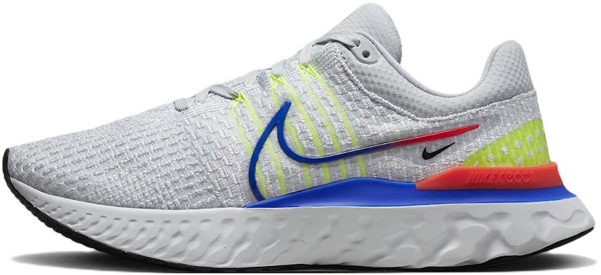 Nike React Infinity Run Flyknit 3 'Platino Azul Racer' DX3353-001 Buy Nike React Infinity Run Flyknit 3 'Platino Azul Racer' DX3353-001
