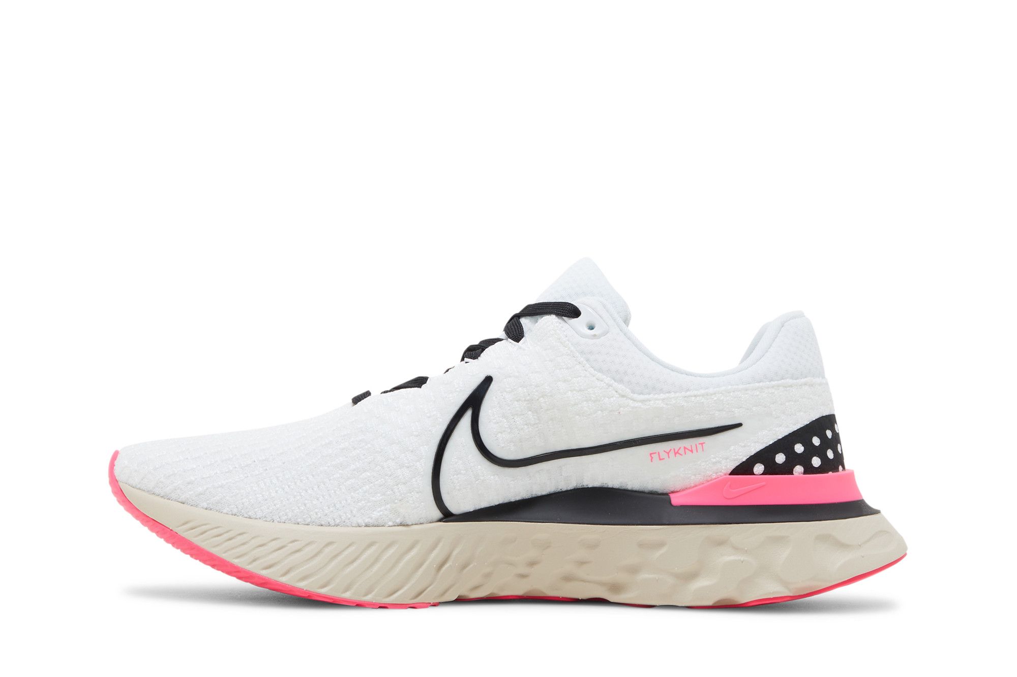 Shop Nike React Infinity Run Flyknit 3 'Blanco Hyper Pink' DH5392-101