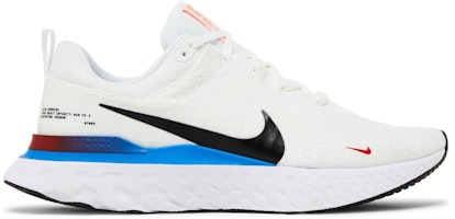 Nike React Infinity Run Flyknit 3 'White Photo Blue Red' FJ3994-100 Nike React Infinity Run Flyknit 3 'White Photo Blue Red' FJ3994-100