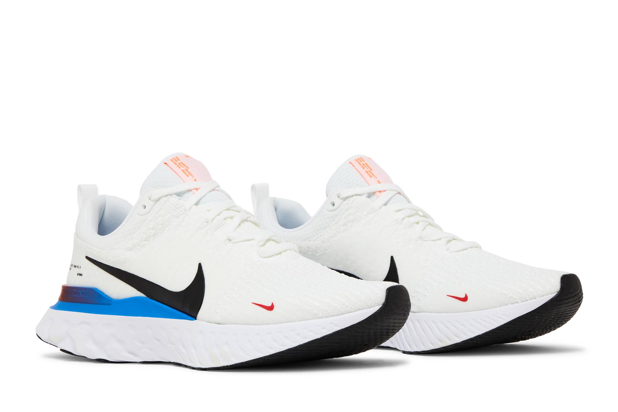 Cheap Nike React Infinity Run Flyknit 3 'Blanco Azul Foto Rojo' FJ3994-100