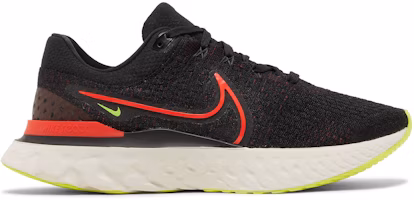 Nike React Infinity Run Flyknit 3 Black Siren Red Volt DH5392-007 Nike React Infinity Run Flyknit 3 Black Siren Red Volt DH5392-007