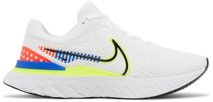 Nike React Infinity Run Flyknit 3 Premium 'White Racer Blue Volt' DX1629-100 Nike React Infinity Run Flyknit 3 Premium 'White Racer Blue Volt' DX1629-100