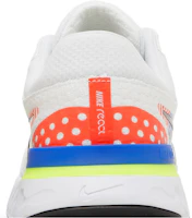 Sizing Nike React Infinity Run Flyknit 3 Premium ''Weiß Racer Blau Volt'' DX1629-100