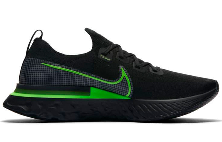 Nike React Infinity Run Flyknit 'Black Green' 圖 2