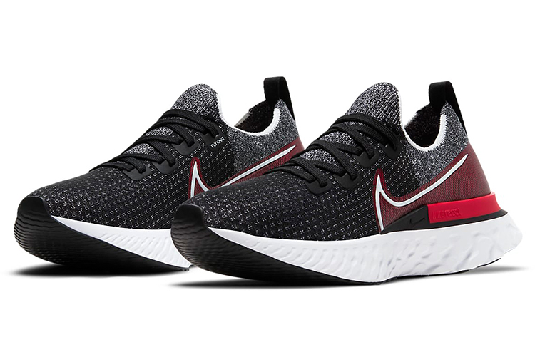 Lookbook Nike React Infinity Run Flyknit「黑色大學紅」CD4371-014