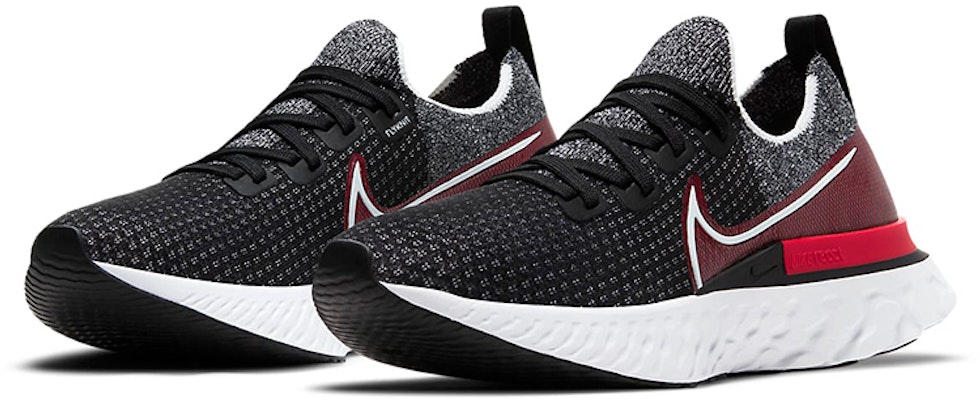 Nike React Infinity Run Flyknit 'Negro Rojo Universitario'. CD4371-014 Lookbook Nike React Infinity Run Flyknit 'Negro Rojo Universitario'. CD4371-014