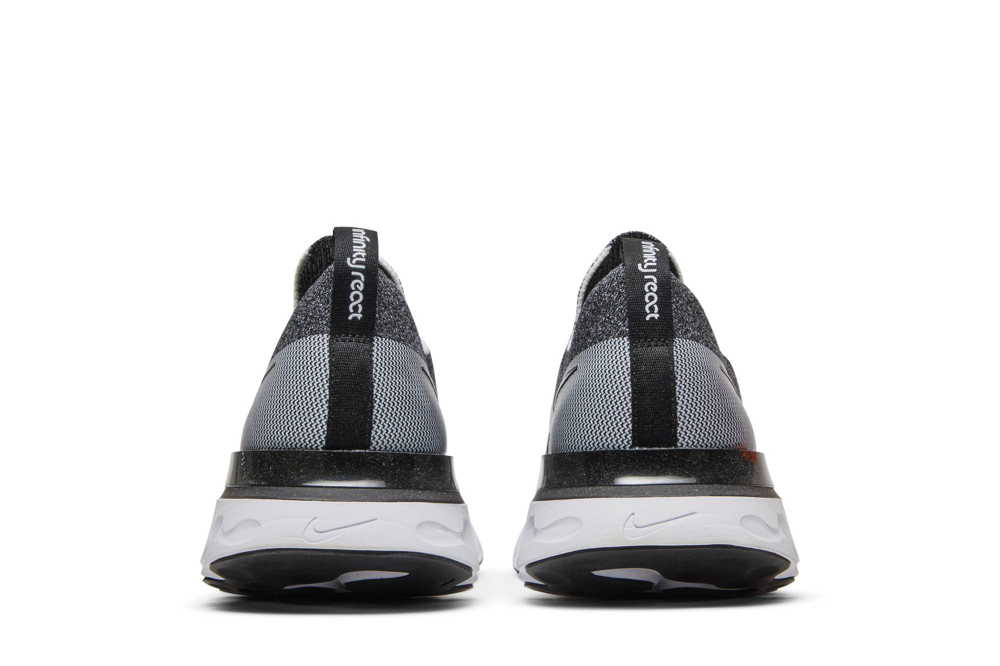 Details for ナイキ リアクト インフィニティ ラン FK (黒白) CD4371-010