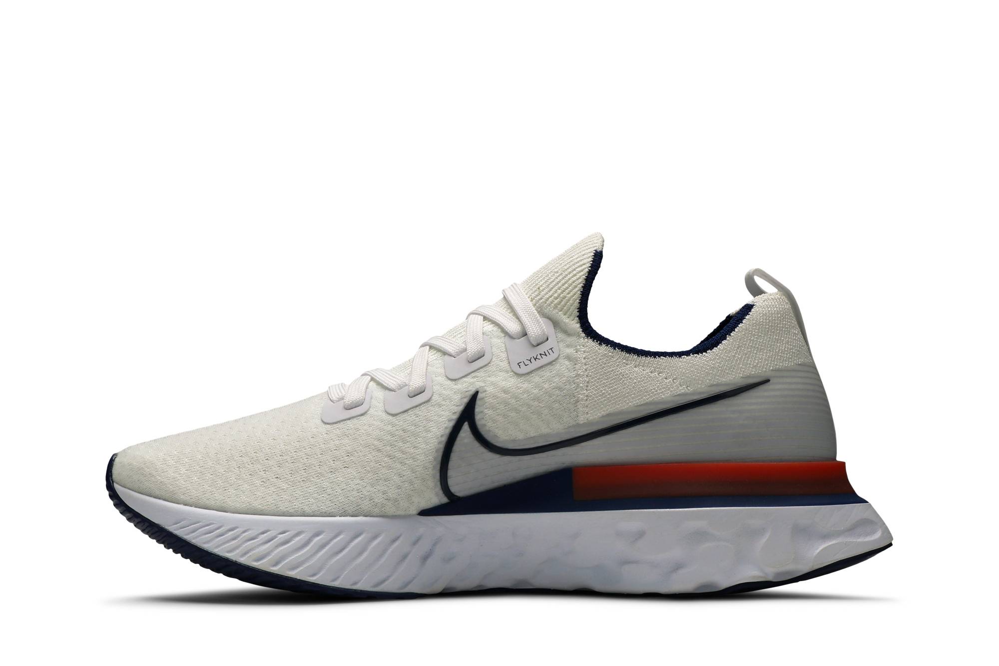 Lookbook NIKE React Infinity Run Flyknit 1 Blue Ribbon Sports 低幫 跑步鞋 男款 白藍紅