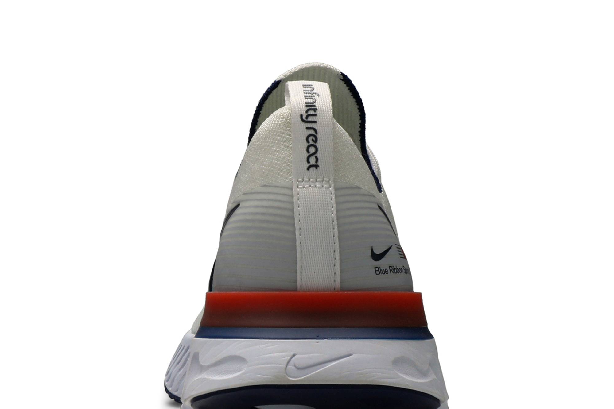 Sizing NIKE React Infinity Run Flyknit 1 Blue Ribbon Sports 低幫 跑步鞋 男款 白藍紅