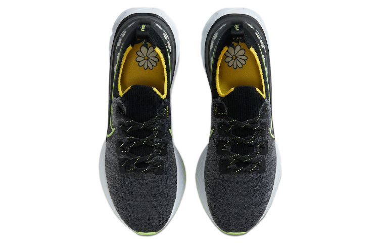 Shop 耐吉 React Infinity Run Flyknit 小花 黑綠