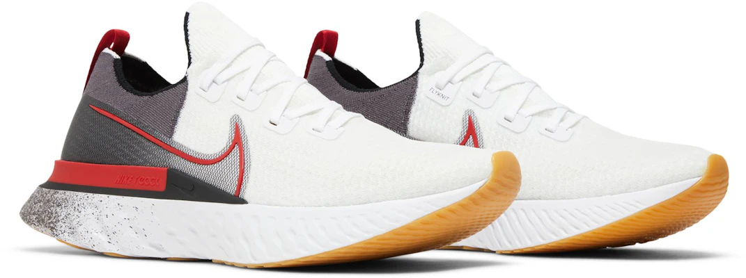 White and red nike reacts online