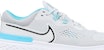 Nike React Miler 2 'Pure Platinum Chlorine Blue' dalam warna Platinum Biru. CW7121-003