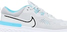 Order Nike React Miler 2 'Pure Platinum Chlorine Blue' dalam warna Platinum Biru. CW7121-003