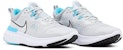 Nike React Miler 2 'Pure Platinum Chlorine Blue' dalam warna Platinum Biru. CW7121-003