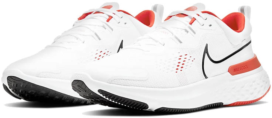 Nike React Miler 2 'Putih Hitam Merah Chili' CW7121-100 Lookbook Nike React Miler 2 'Putih Hitam Merah Chili' CW7121-100