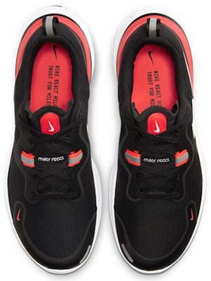 Nike React Miler 'Hitam Laser Crimson' CW1777-001 Shop Nike React Miler 'Hitam Laser Crimson' CW1777-001
