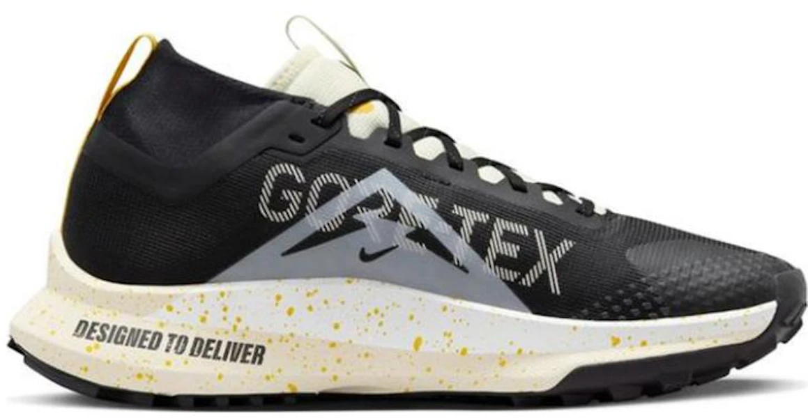 Nike React Pegasus Trail 4 Gore-Tex 'Black Vivid Sulfur' DJ7926-005 Lookbook Nike React Pegasus Trail 4 Gore-Tex 'Black Vivid Sulfur' DJ7926-005