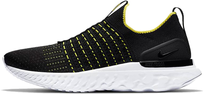 Nike React Phantom Run Flyknit 2 'Black Sonic Yellow' CJ0277-004 Buy Nike React Phantom Run Flyknit 2 'Black Sonic Yellow' CJ0277-004