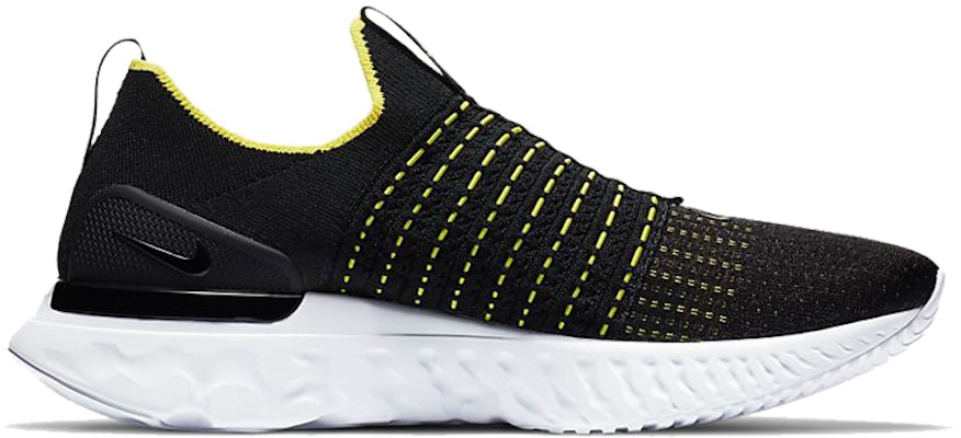 Nike React Phantom Run Flyknit 2 'Black Sonic Yellow' CJ0277-004 Order Nike React Phantom Run Flyknit 2 'Black Sonic Yellow' CJ0277-004