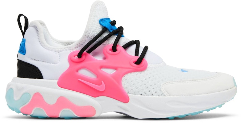 Grade School Nike React Presto White Hyper Pink BQ4002 101