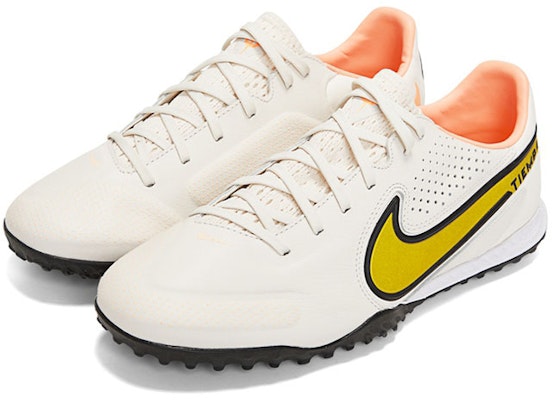Nike React Tiempo Legend 9 Pro TF 'White Yellow' DA1192-002 Lookbook Nike React Tiempo Legend 9 Pro TF 'White Yellow' DA1192-002