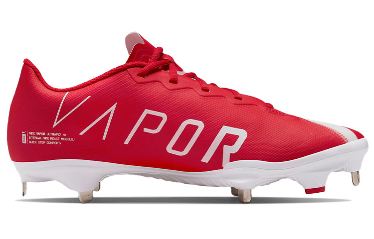 Order 耐吉 React Vapor Ultrafly Elite 4 棒球鞋 紅白