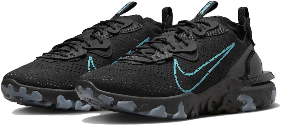 Nike React Vision 舒適氣質 防滑耐磨 低筒 生活休閒鞋 男款 黑色 Lookbook Nike React Vision 舒適氣質 防滑耐磨 低筒 生活休閒鞋 男款 黑色