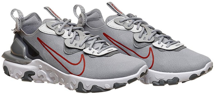 Nike React Vision 'Kelabu Asap Merah Universiti' DM9460-002 Lookbook Nike React Vision 'Kelabu Asap Merah Universiti' DM9460-002