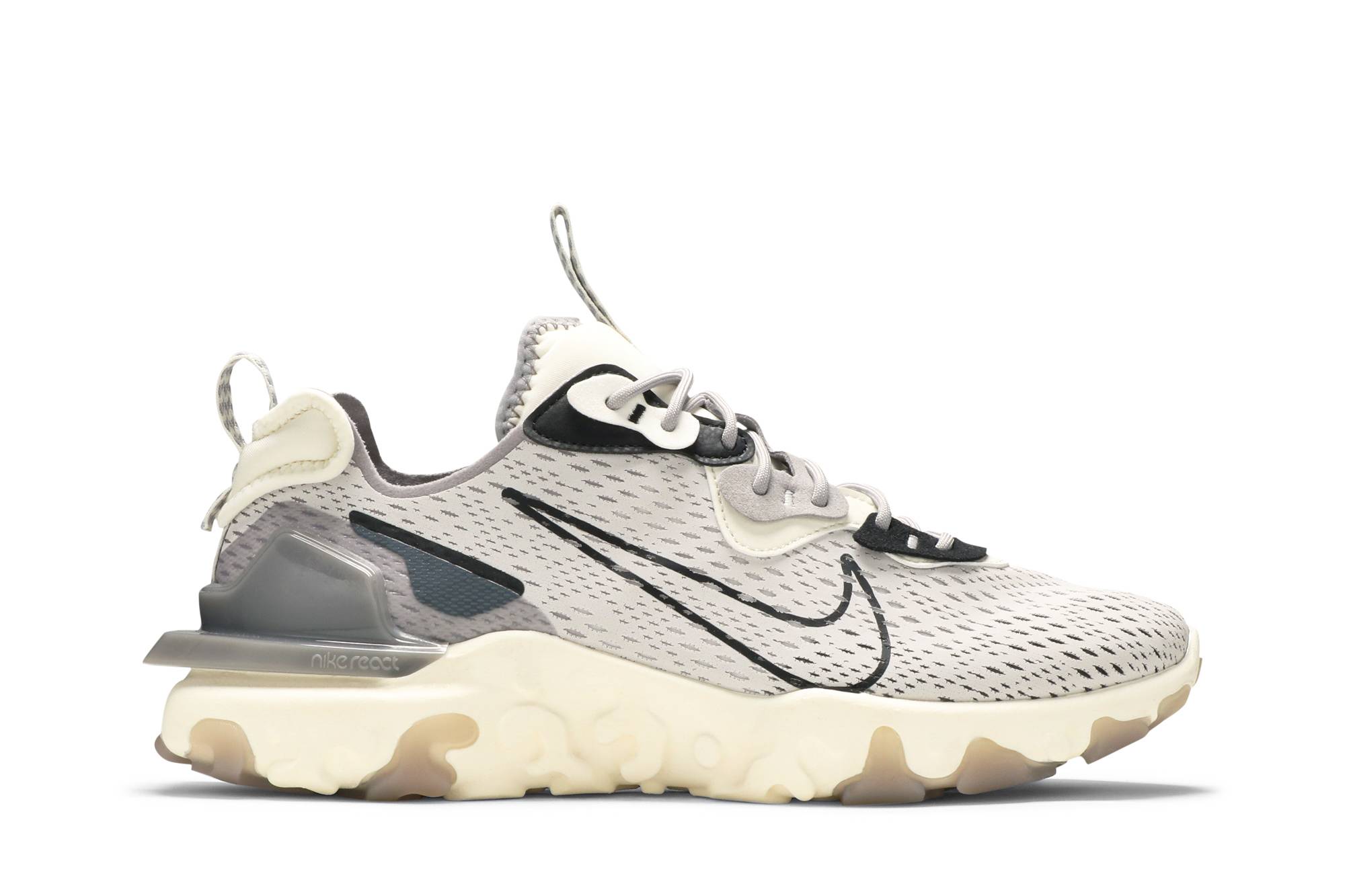 Buy Nike React Vision 低筒 跑步鞋 男款 灰黑 潮流戶外運動