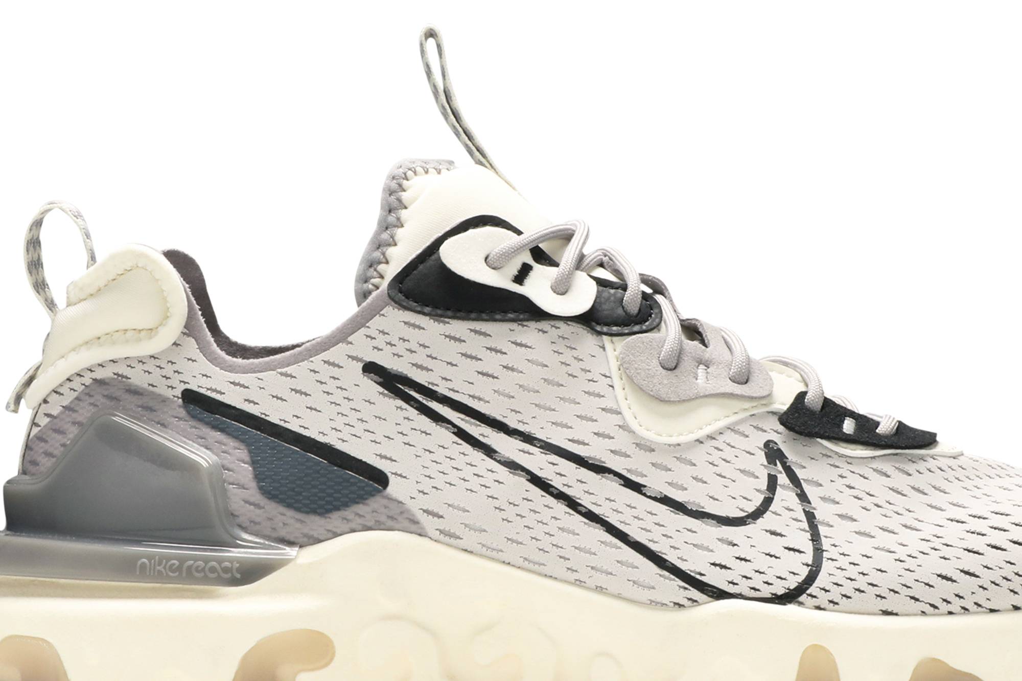 Order Nike React Vision 低筒 跑步鞋 男款 灰黑 潮流戶外運動