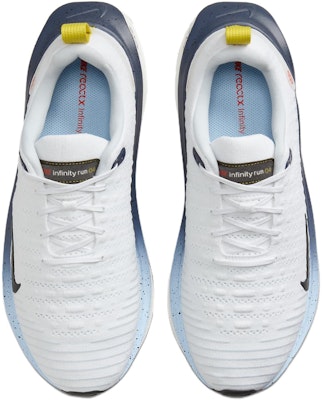 Nike ReactX Infinity Run 4 'Putih Navy Kuning Laju' HJ9071-100 Lookbook Nike ReactX Infinity Run 4 'Putih Navy Kuning Laju' HJ9071-100