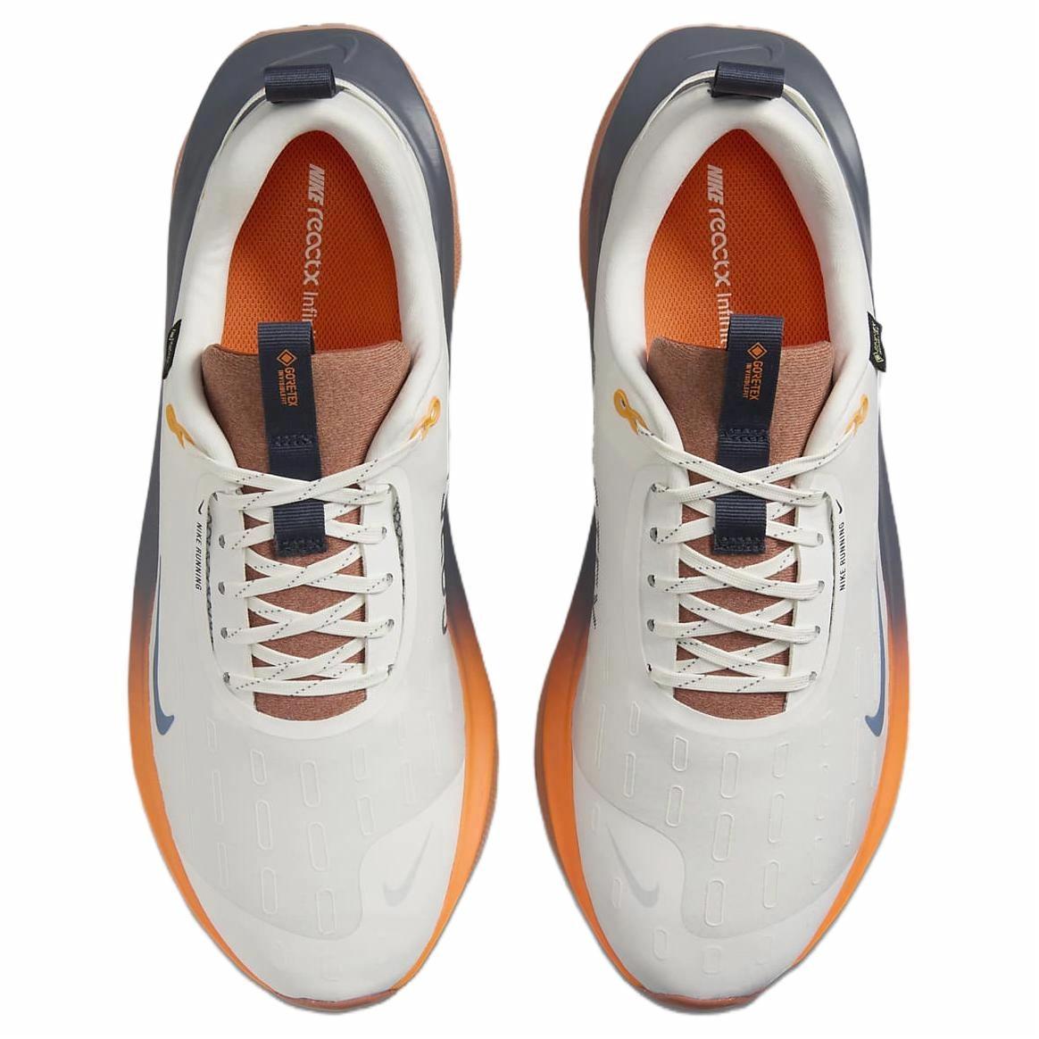 Lookbook Nike ReactX Infinity Run 4 GORE-TEX ''Sail Total Orange Blue'' Lelaki/Wanita HQ0265-100
