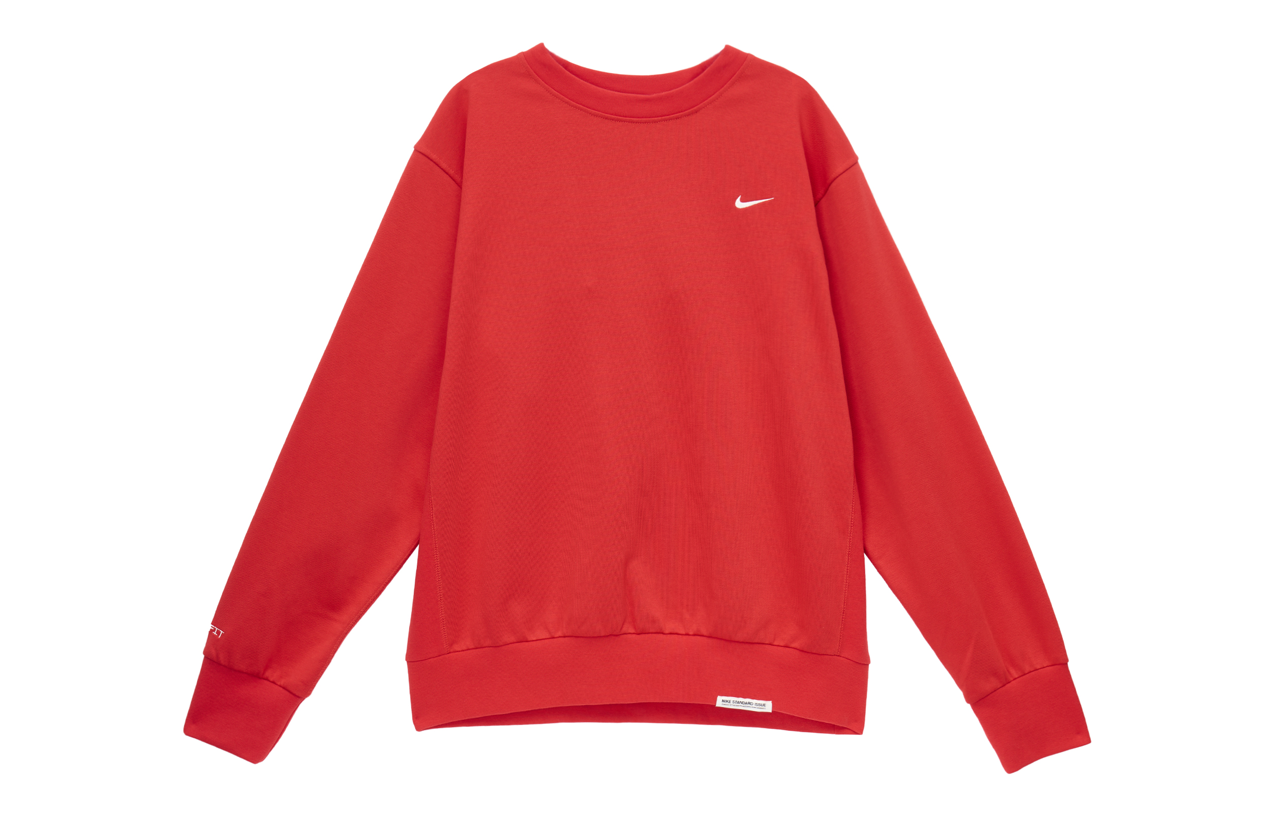 Nike Red Crewneck Solid Color Slim Fit Pullover Sweatshirt CK6359-657