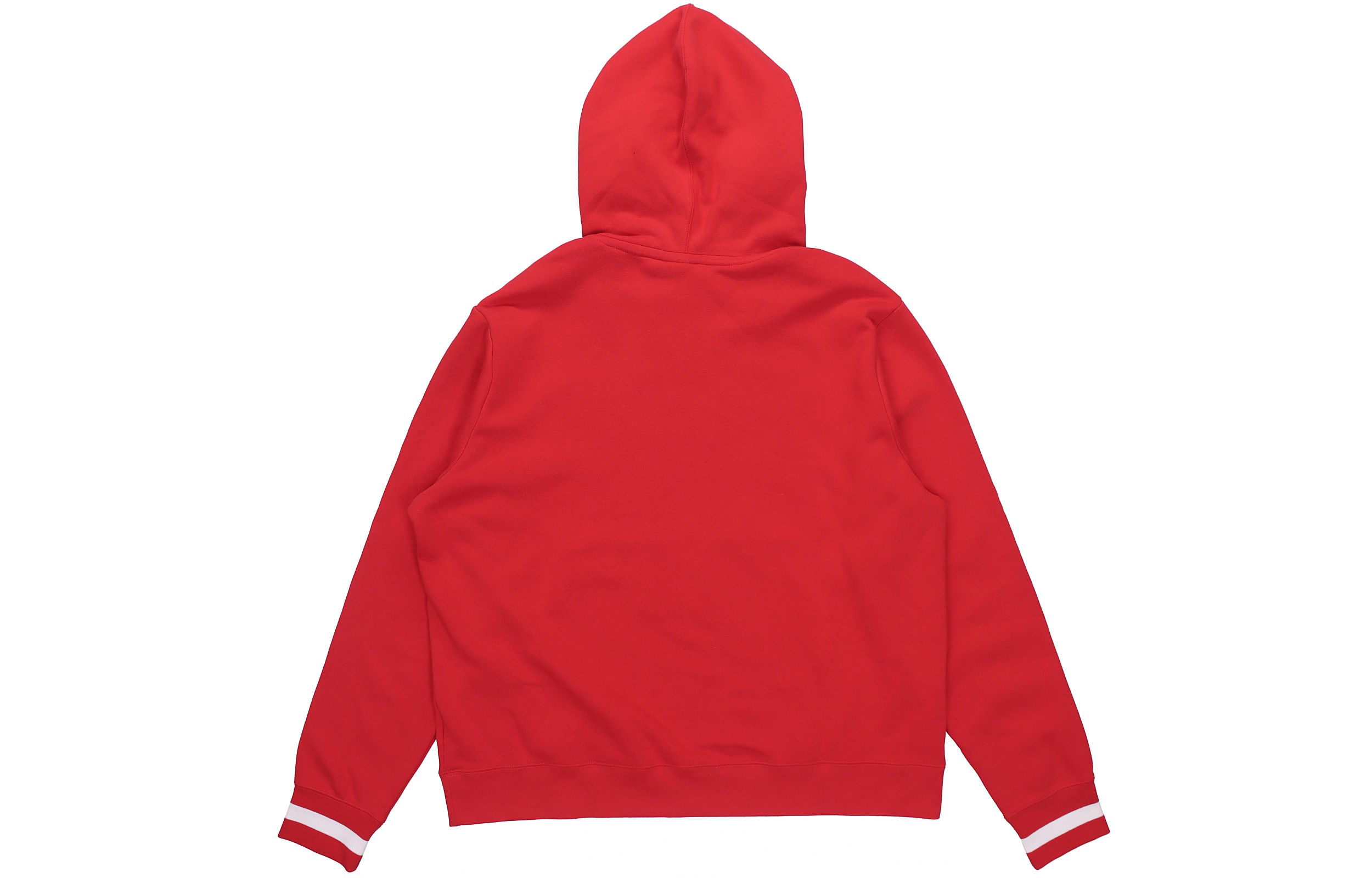 Lookbook Nike 紅色羊毛絨運動休閒圓領衫 暖美式風格 AR1818-657