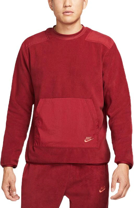 nike-red-fleece-pullover-sweatshirt-with-patchwork-logo-design-dd-4855-677