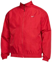 Nike Red Logo Print Full-Zip High Neck Jacket CD6543-687 Nike Red Logo Print Full-Zip High Neck Jacket CD6543-687