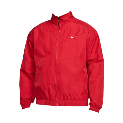 Nike Red Logo Print Full-Zip High Neck Jacket CD6543-687