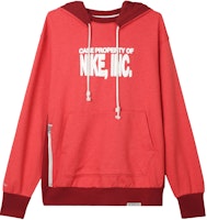 Nike Red Retro Hoodie with Letter Graphics DQ5737-672