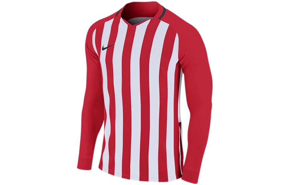 Nike Red Striped Long-Sleeve Soccer Training Jersey AO2455-658