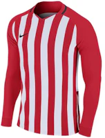 Nike Red Striped Long-Sleeve Soccer Training Jersey AO2455-658 Nike Red Striped Long-Sleeve Soccer Training Jersey AO2455-658