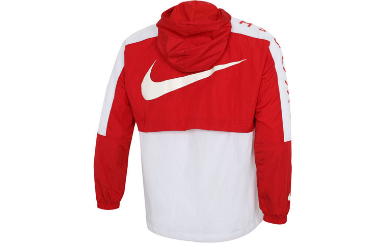Nike Red White Logo Hoodie Jacket with Swoosh Design DJ4131-657 圖 3