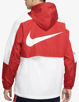 Nike Red White Logo Hoodie Jacket with Swoosh Design DJ4131-657 Purchase Nike Red White Logo Hoodie Jacket with Swoosh Design DJ4131-657