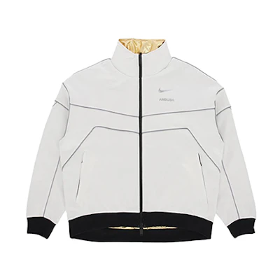 Nike Reflective White 3M Two-In-One Metallic Windbreaker Jacket Unisex AQ9228-030