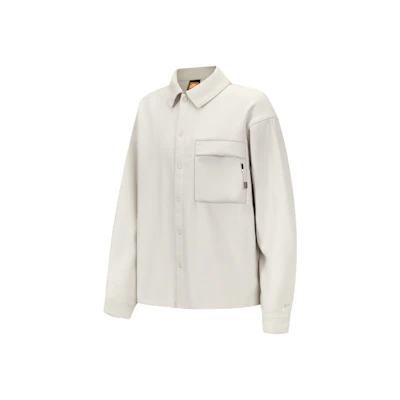 Nike Relaxed Casual Plain Shirt Collar Jacket Men’s - Cream White HF0133-104