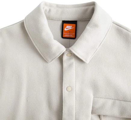나이키 릴랙스드 캐주얼 플레인 셔츠 칼라 재킷 남성용 - 크림 화이트 HF0133-104 Sizing 나이키 릴랙스드 캐주얼 플레인 셔츠 칼라 재킷 남성용 - 크림 화이트 HF0133-104