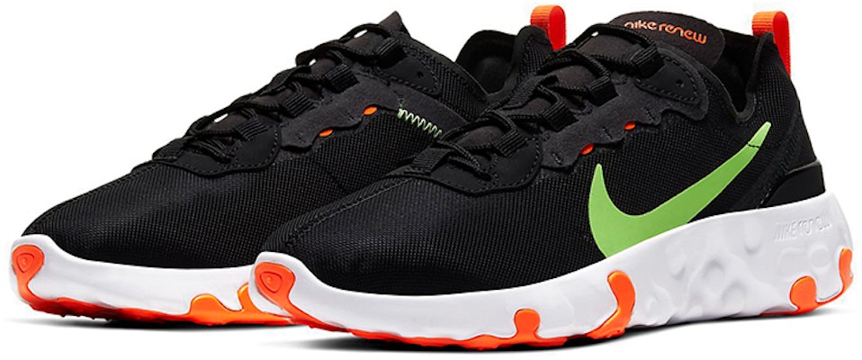 (Youth) Nike Renew Element 55 'Black Green Orange' CV9644-001 Lookbook (Youth) Nike Renew Element 55 'Black Green Orange' CV9644-001