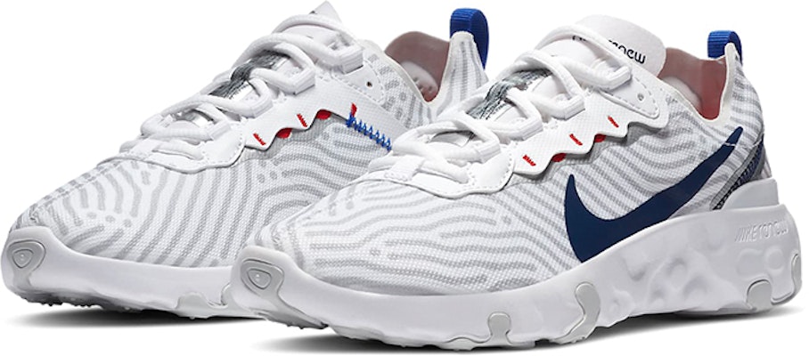 (Youth) Nike Renew Element 55 'White Gray Blue' CZ5584-100 Lookbook (Youth) Nike Renew Element 55 'White Gray Blue' CZ5584-100